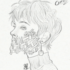 Ana Espriella Inktober 2024 Postres y bebidas humanizados Grafito Digital Pay de cereza