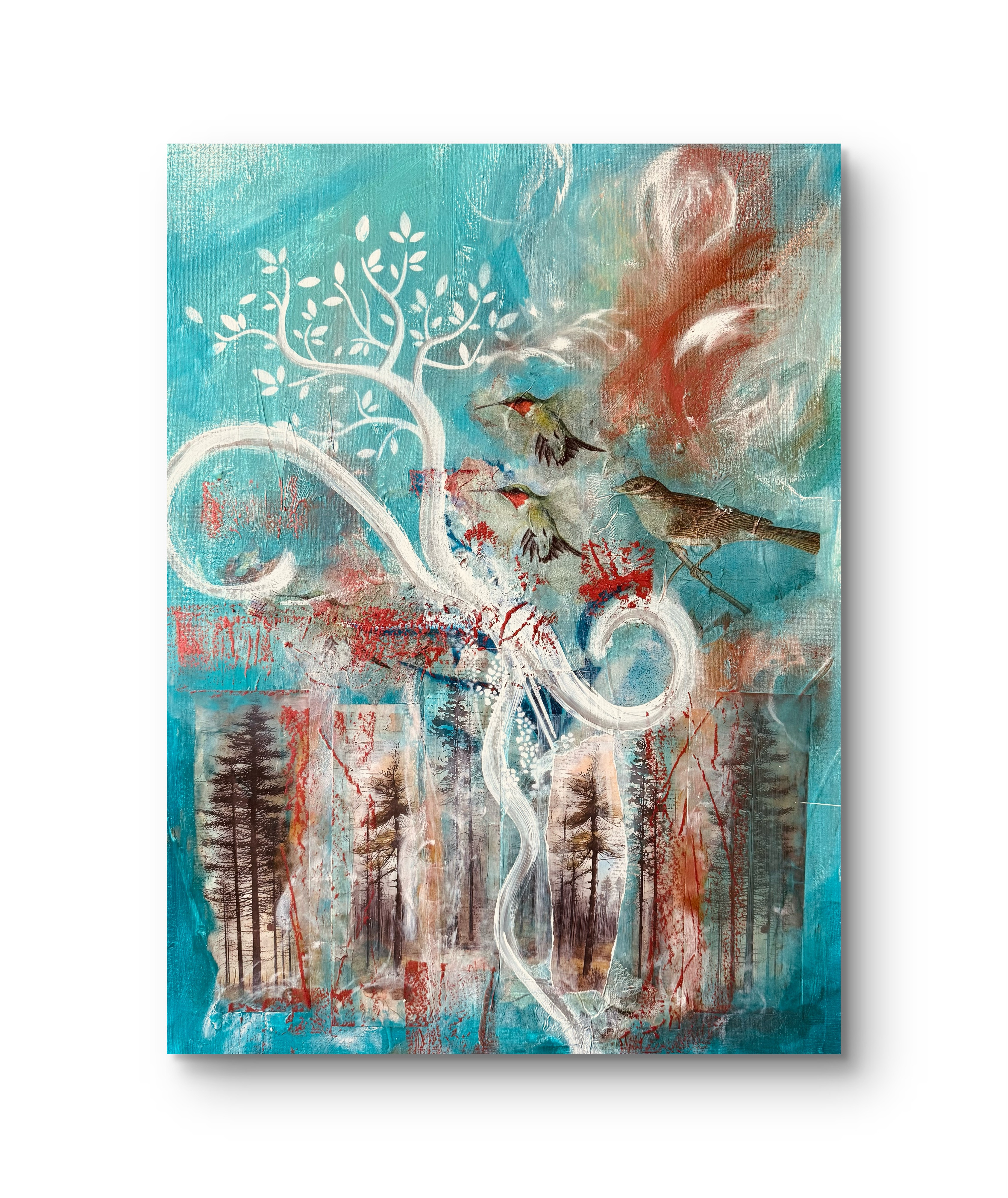 Whispered Branches in Blue