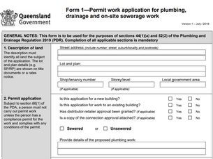 Plumbing Form 1 - Articulation