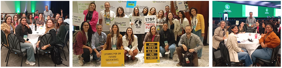 Sérgio Lopes com seus "mentorados" durante o Climate Reality Tour in Rio