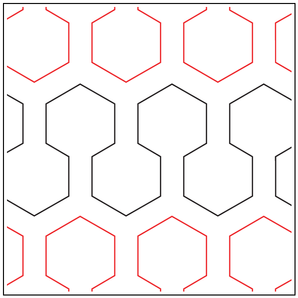 Argyle pantograph for edge to edge longarm quilting