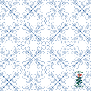 Autumnal Gingham 1 pantograph for edge to edge longarm quilting