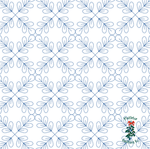 Autumnal Gingham 2 pantograph for edge to edge longarm quilting