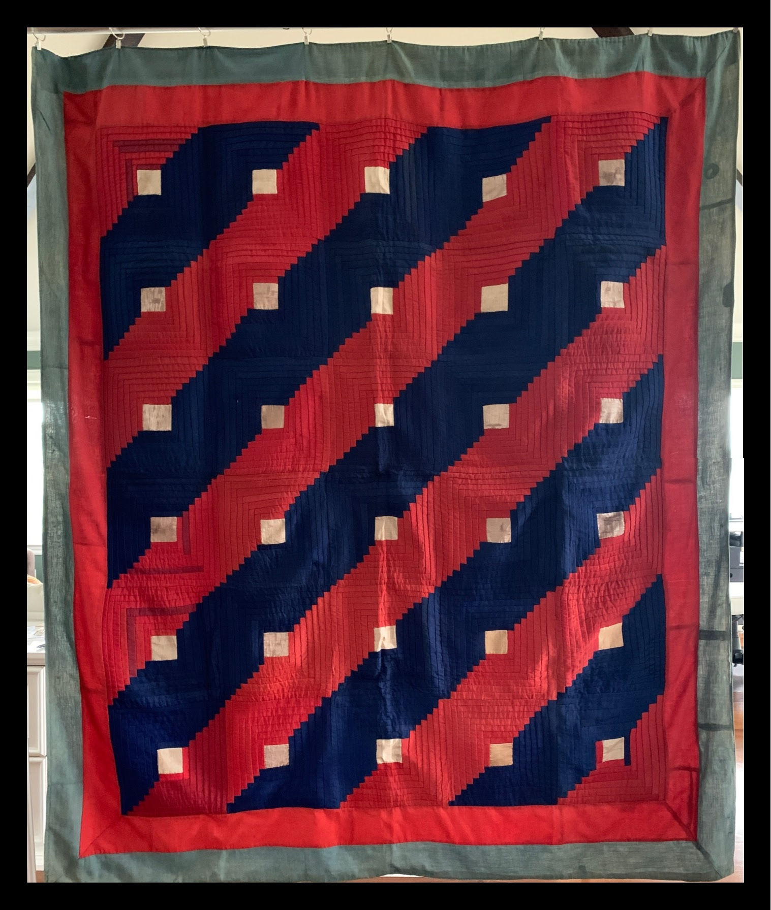 Amish Straight Furrow Log Cabin  1860