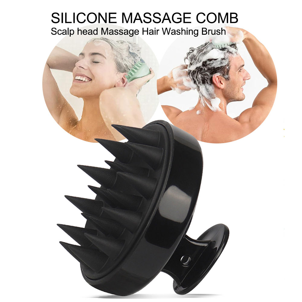 Silicone Head Scalp Massage Comb Hair Washing Brush Soft Scalp Massager for Hair