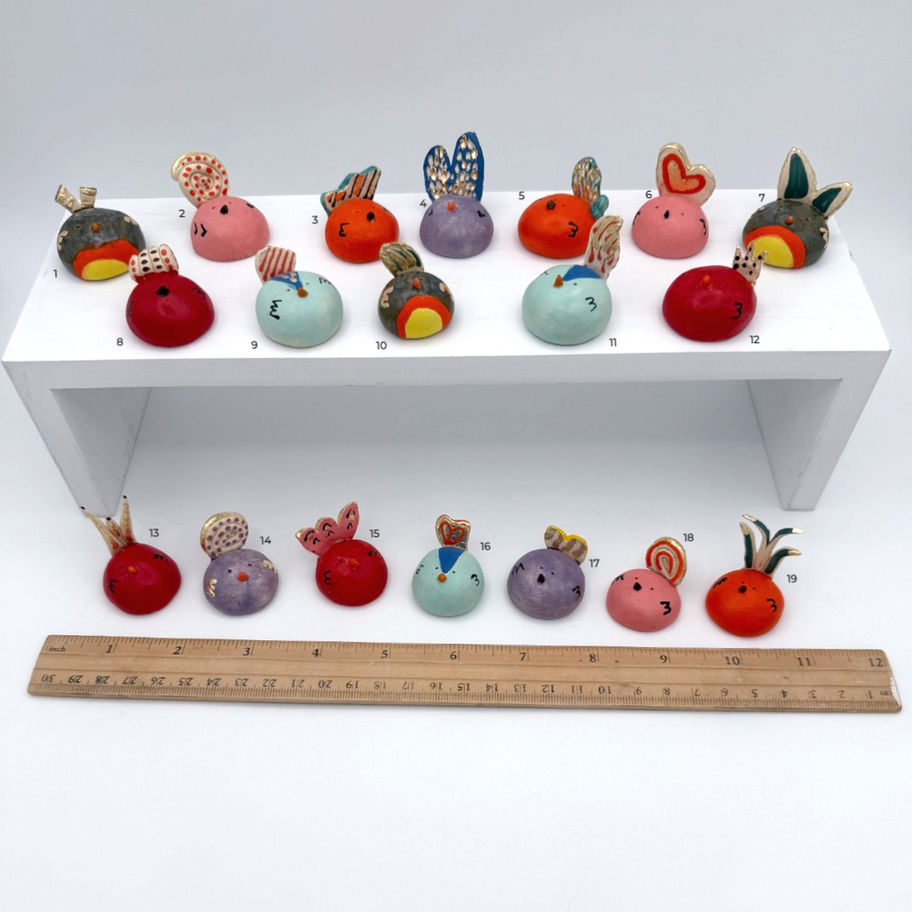 Little Chonky Birds Front facing view