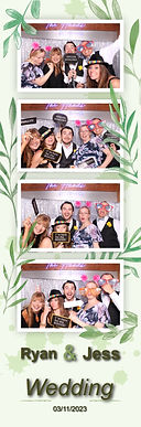 Photo booth wedding souvenir strip