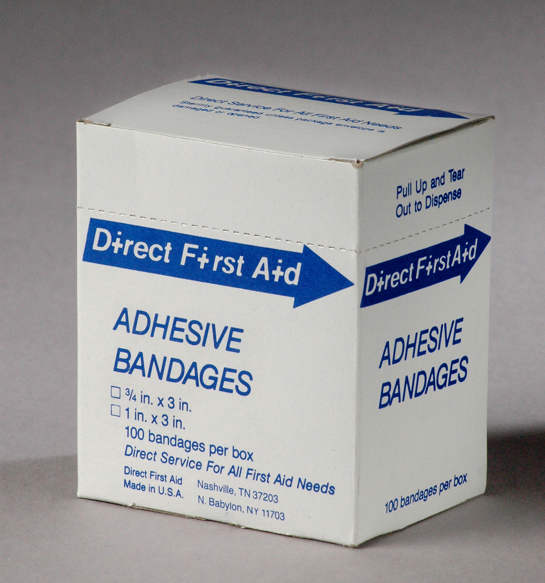 1" x 3" inch Strip Bandage, 100ct, Neutral