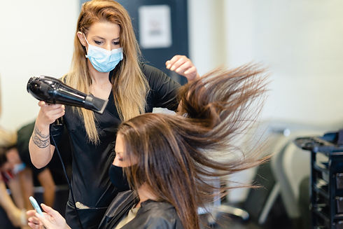 Hair Stylist and Client in Masis from Ad