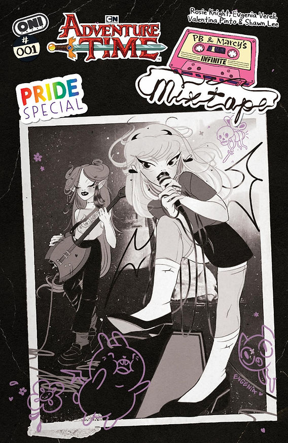 題名“complete morphosis” MARCELINE自作絵画 ADVENTURE TIME PRIDE SPECIAL: PB & MARCY'S INFINITE MIXTAPE #1