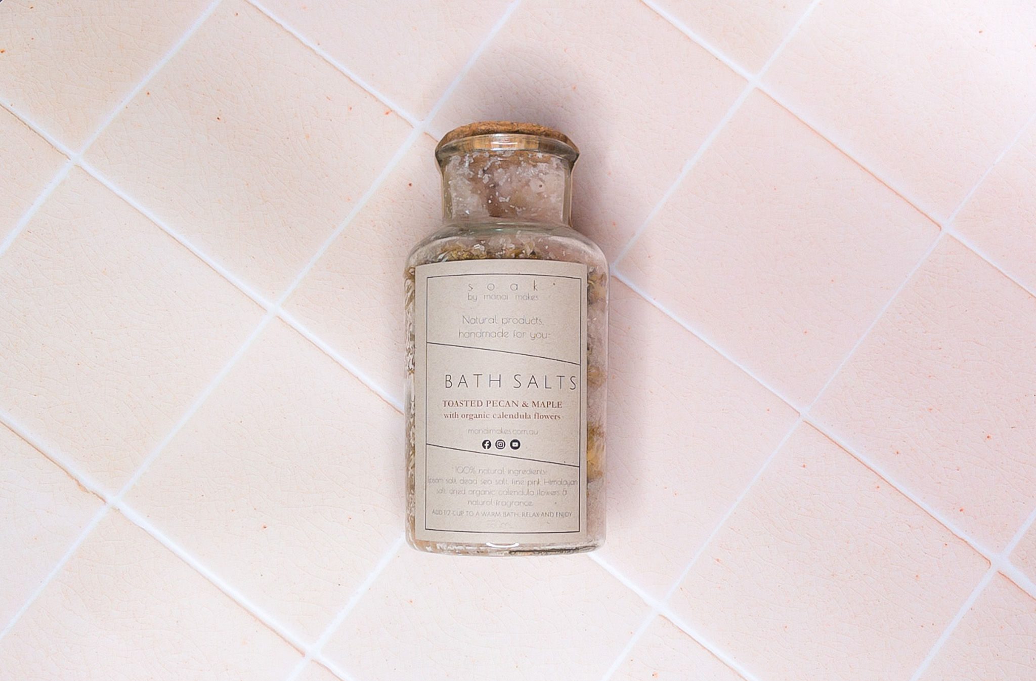 BATH SALTS - Toasted pecan & maple