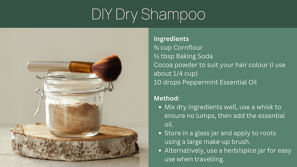 DIY dry shampoo