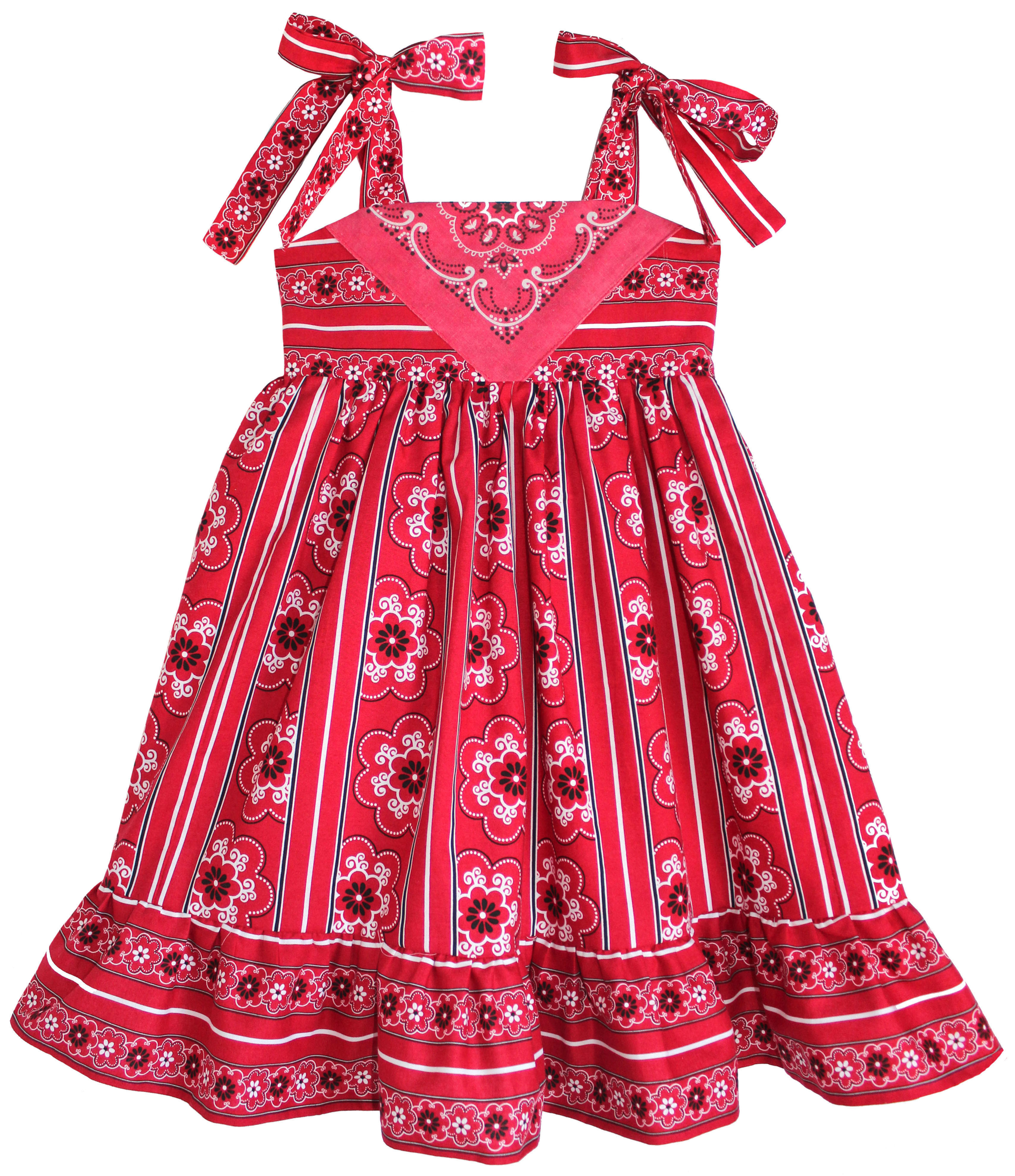 Parisienne Red Paisley Dress