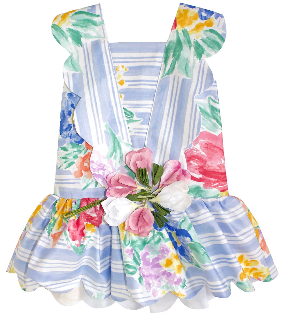 Thumbnail: Scallop Petal Dress -  French Painterly Florals
