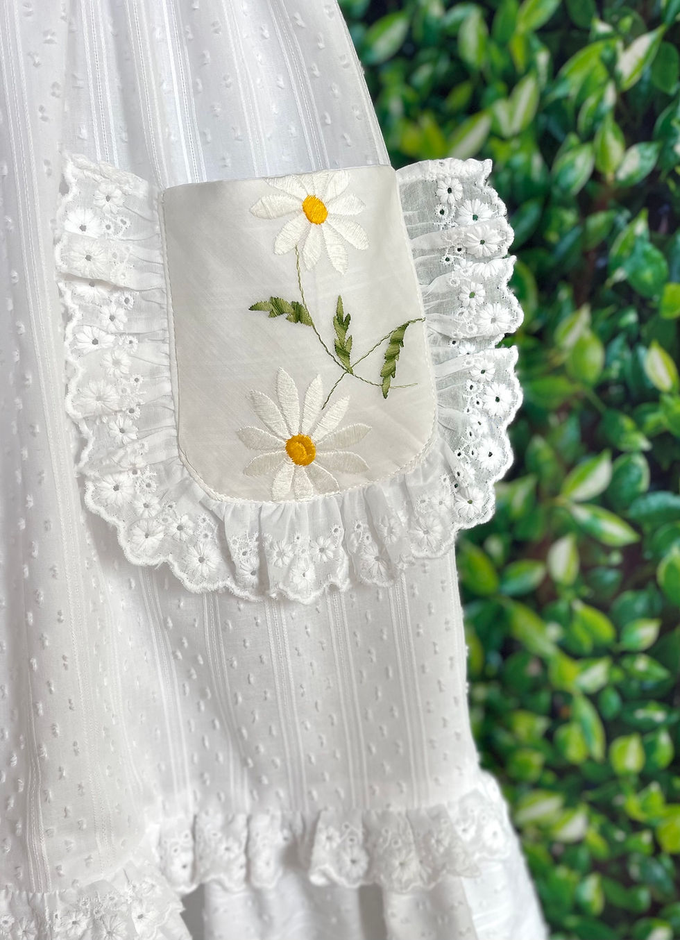 Thumbnail: 8y Heirloom Handkerchief Dress in Provençal Sunflowers & Daisies