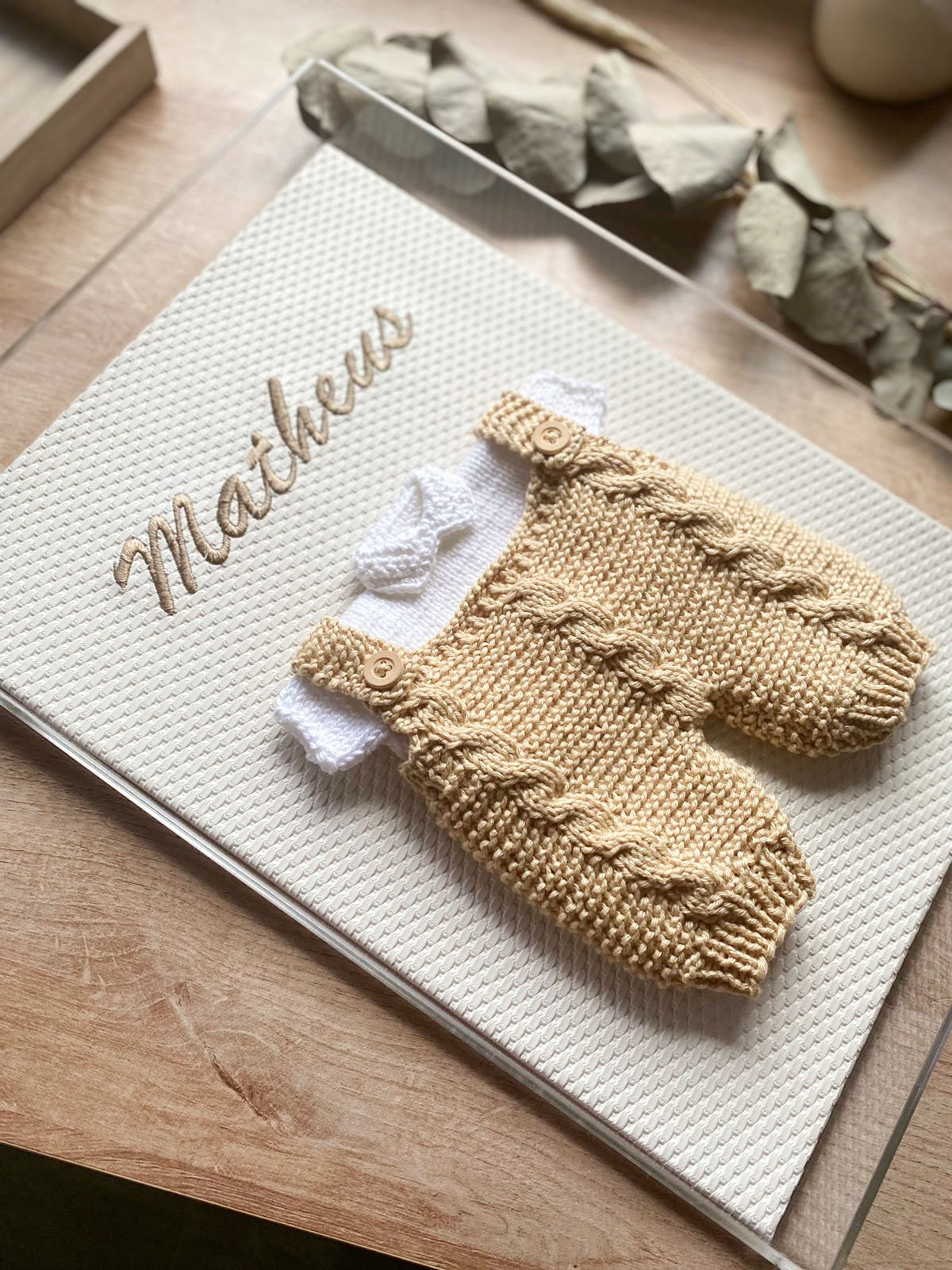 Quadro para Maternidade com Jardineira