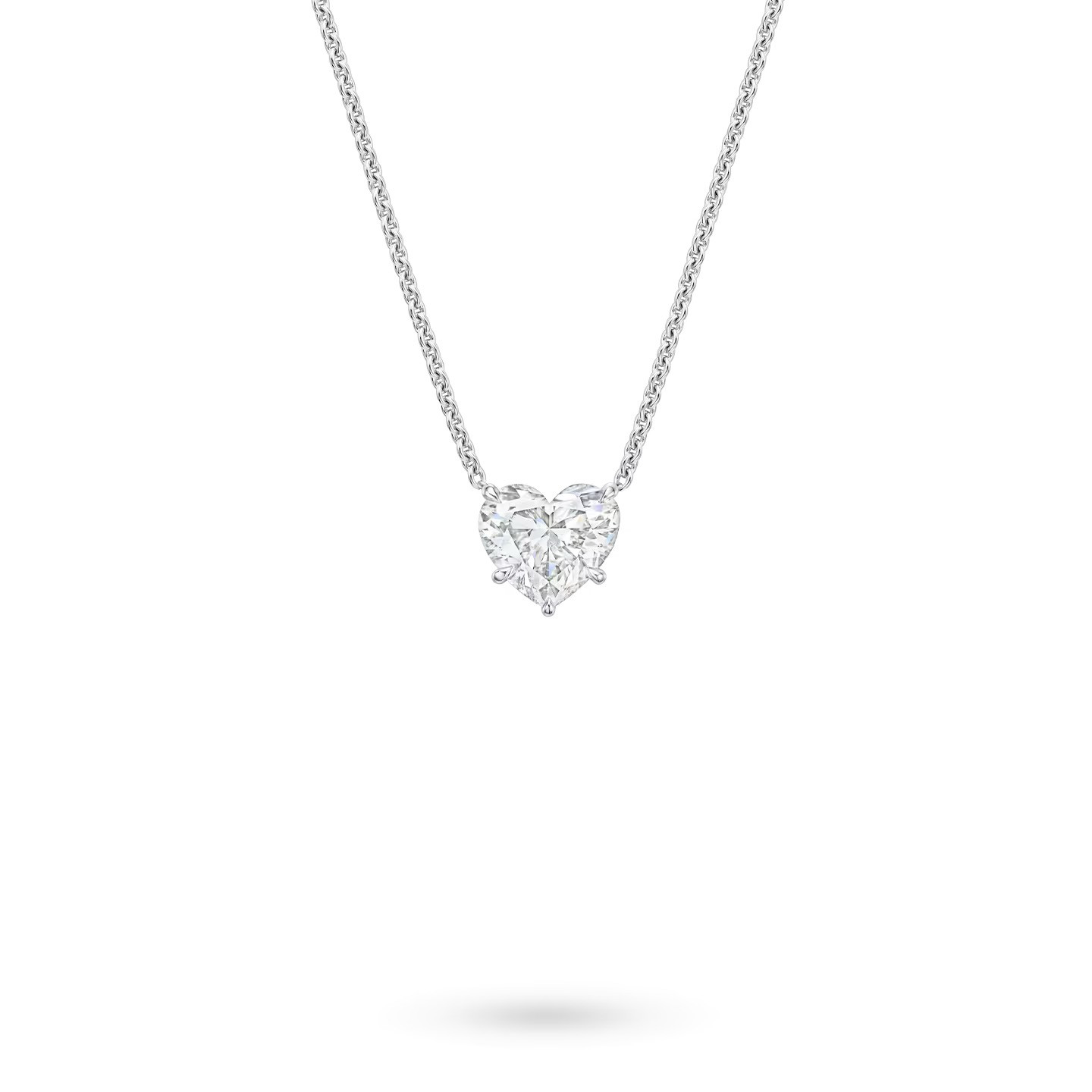 A Heart-Shaped Diamond Pendant 