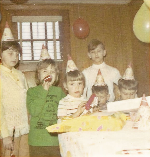 Happy birthday Clara!                                                Ann, Kim, Clara Sue, Timmy, David, Ricky (behind)