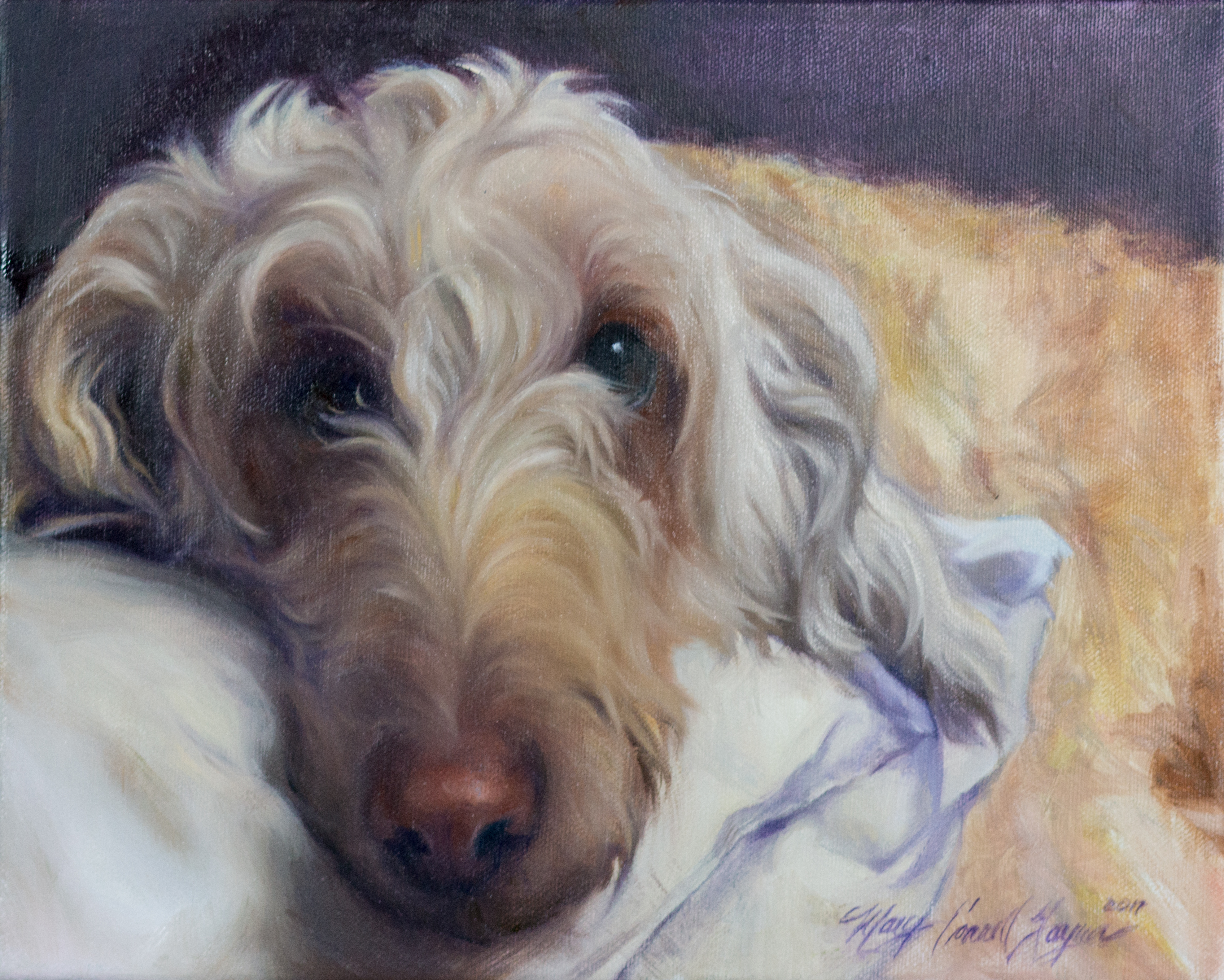 "Doodle Love" oil