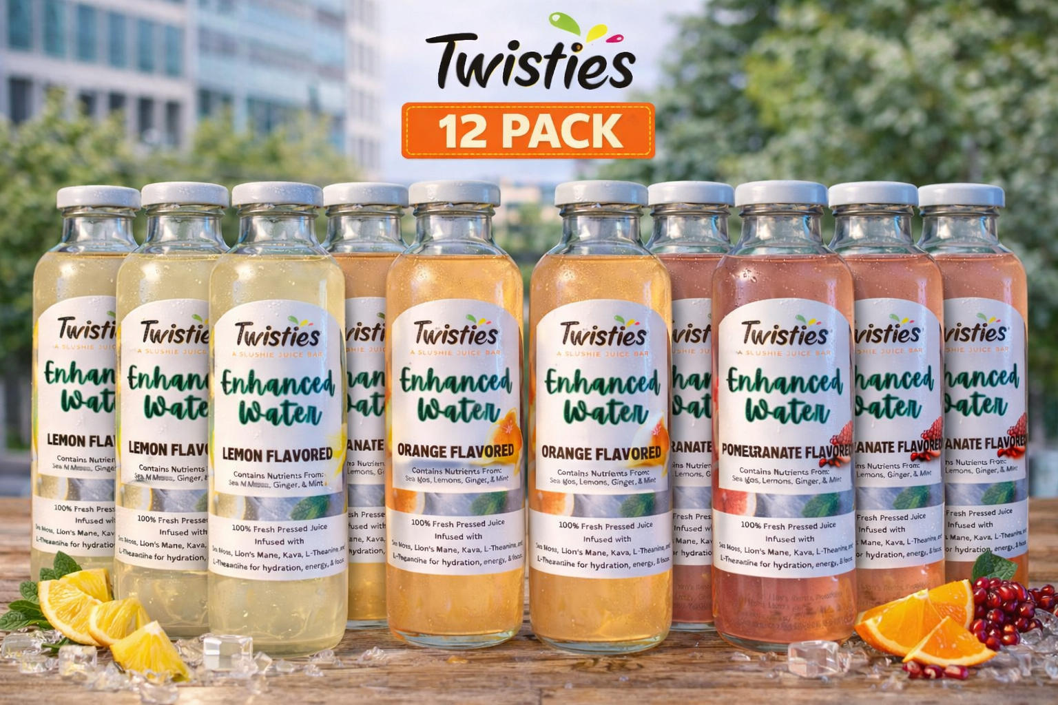 12 PACK 16 oz Enhanced Water
