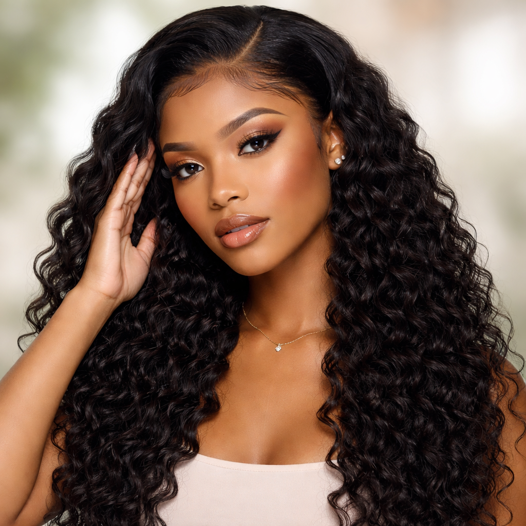 Transparent Lace Frontal Wig - Deep Wave 13x4