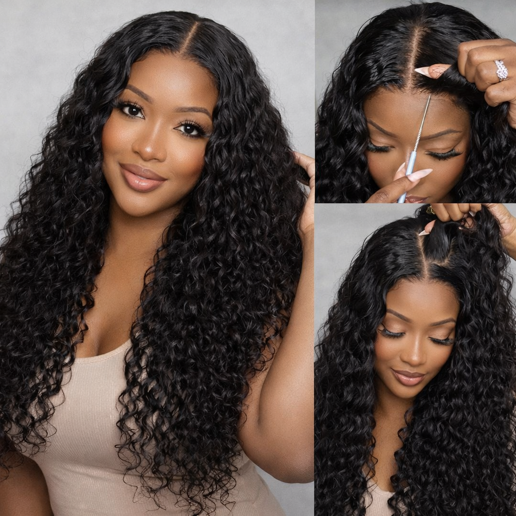 HD Lace Glueless Wig - Deep Wave 9X7 Ready to Wear!