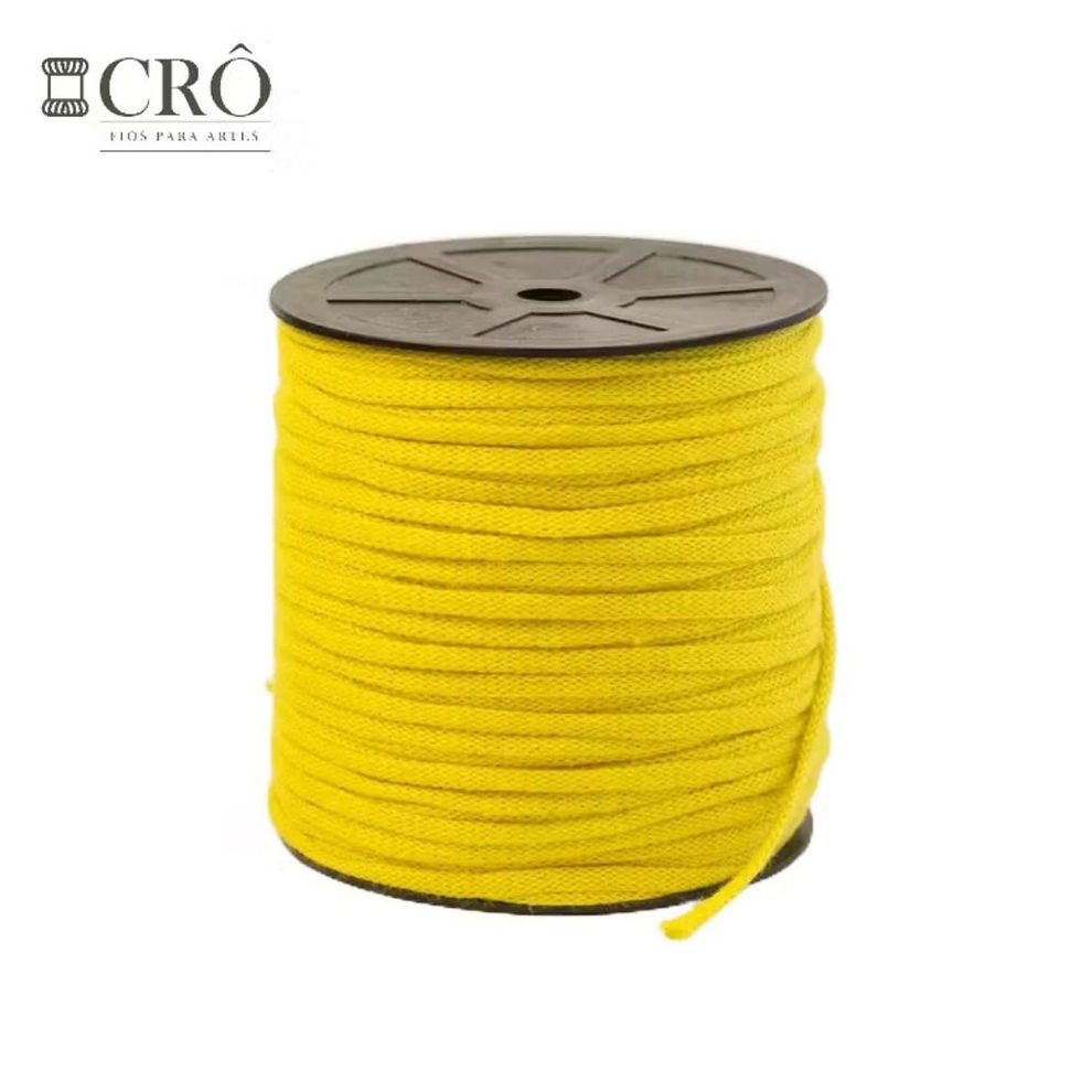 Miniatura: Fio Crô Premium 100% Poliéster 5MM 240 Metros AMARELO
