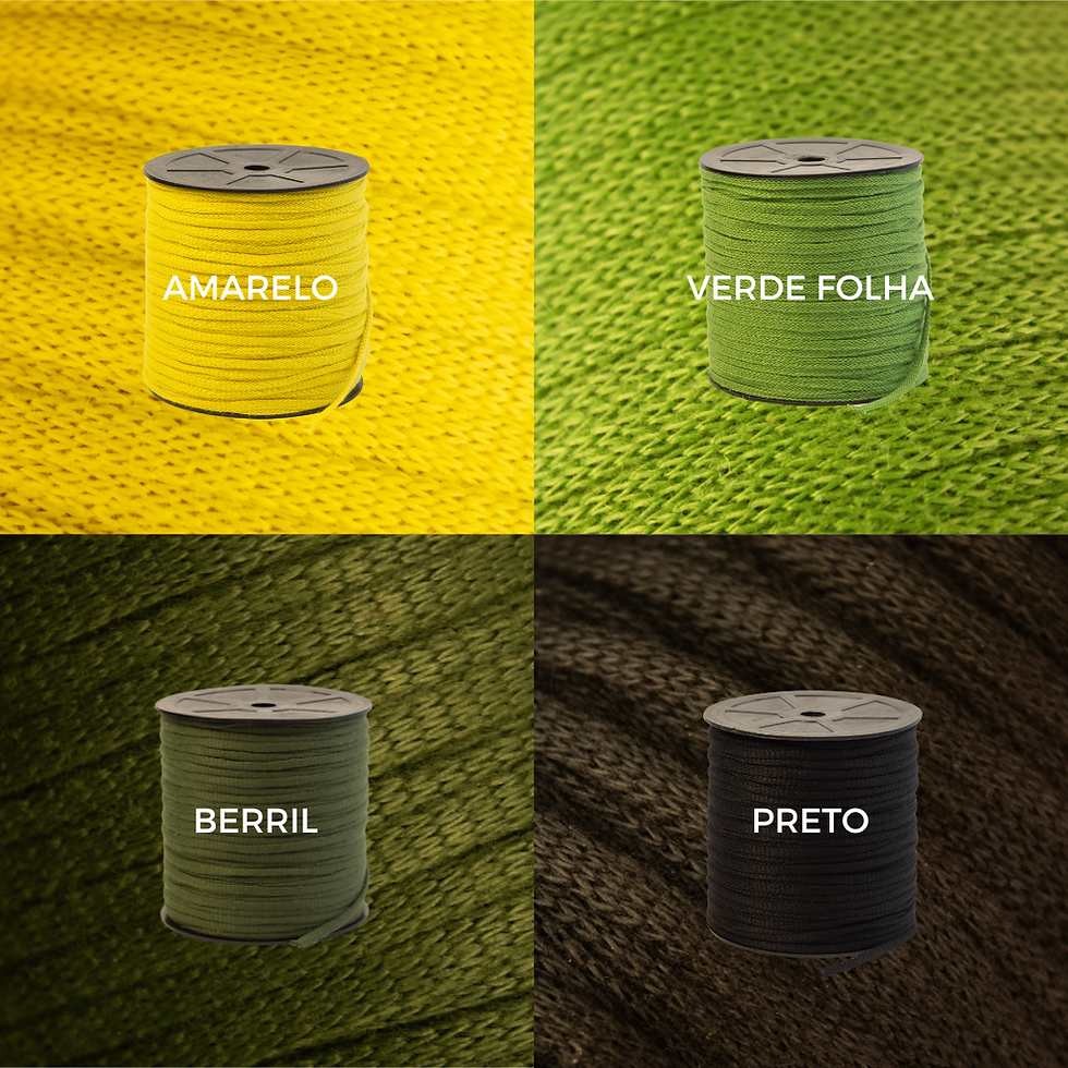 Miniatura: Fio Crô Premium 100% Poliéster 5MM 240 Metros AMARELO