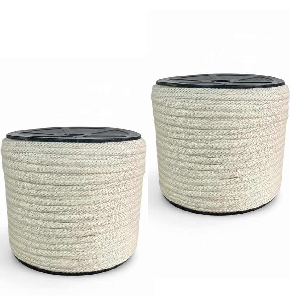 Miniatura: Fio Crô Premium 100% Poliéster 3MM  200 Metros   OFF WHITE