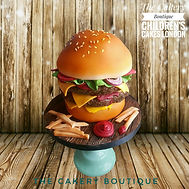 burger cake
