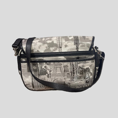 Sacoche Ordinateur JEAN-PAUL GAULTIER En Polyester Noir - Occasion - Style Cartable