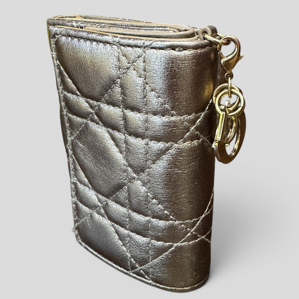 Thumbnail: Christian Dior Lotus Lady Dior Wallet