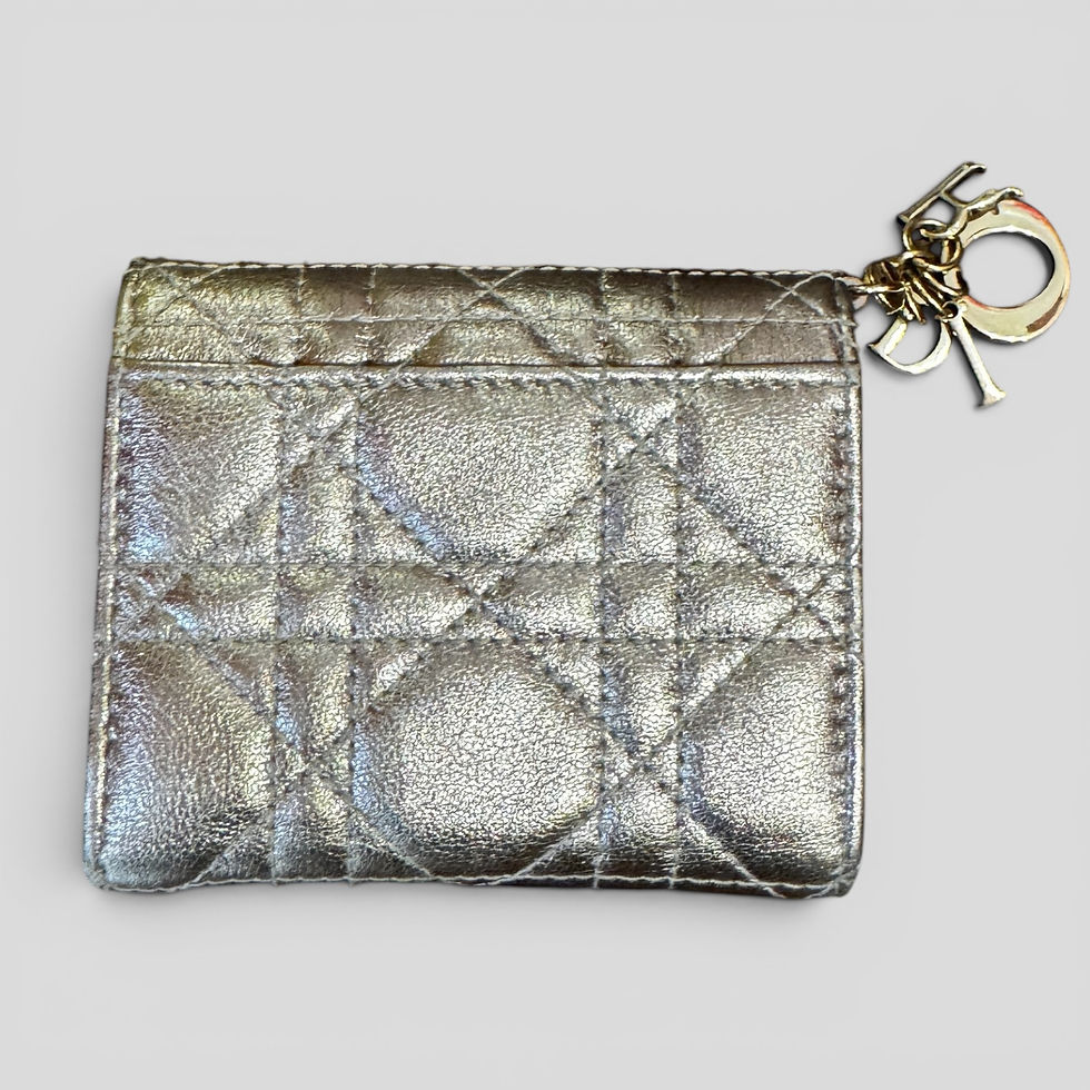 Thumbnail: Christian Dior Lotus Lady Dior Wallet