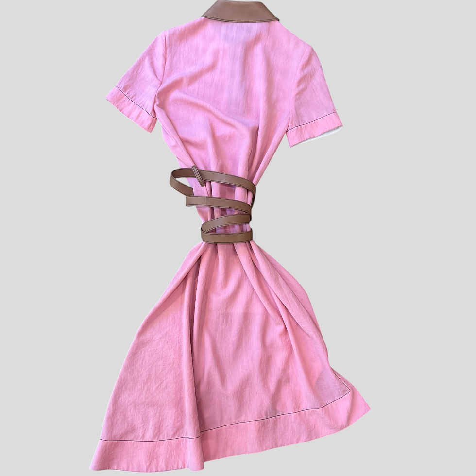 Miniature : Loewe Pink Destructured Dress
