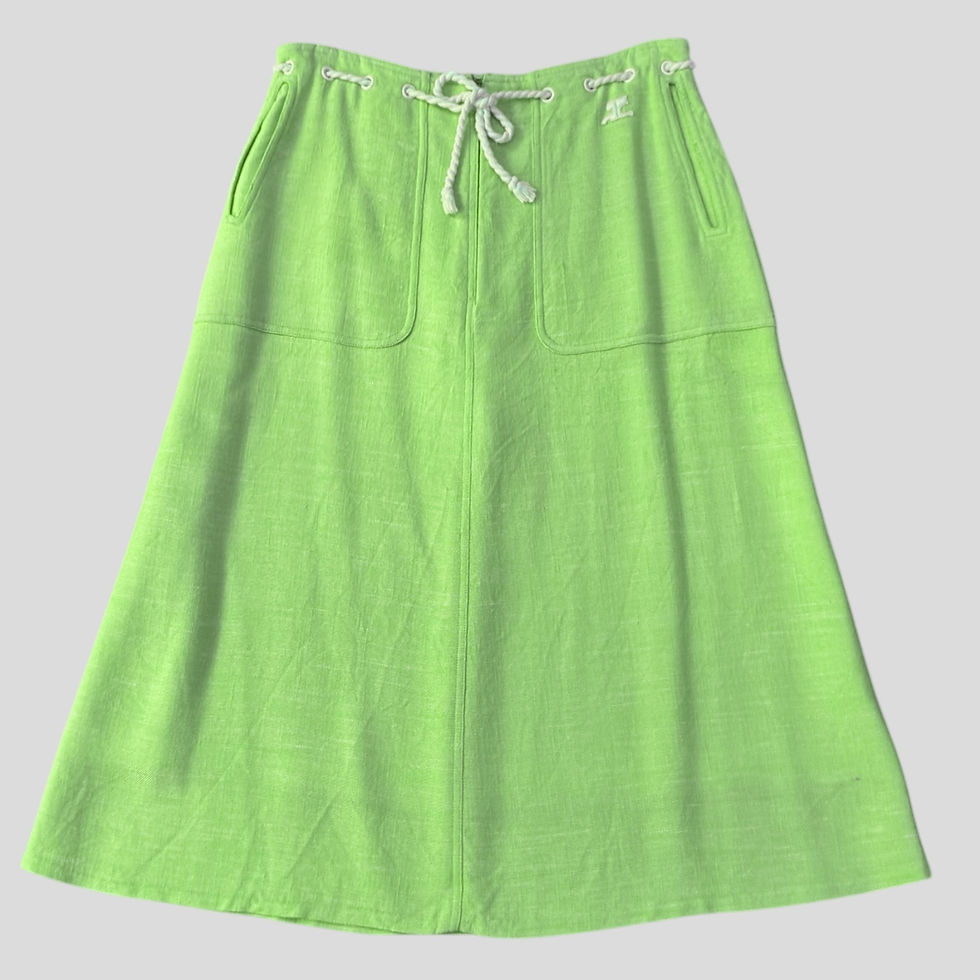 Courrèges Green Skirt