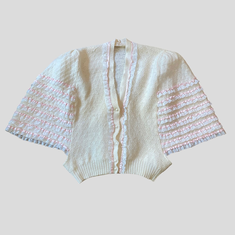 Brighenti 40's Wool Cardigan vintage cardigan from luxury shop