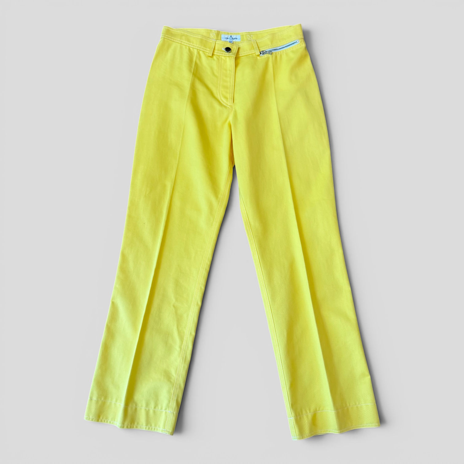 Courrèges Cotton Yellow Pants
