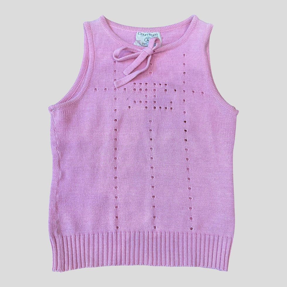 Courrèges Pink Knitted Top
