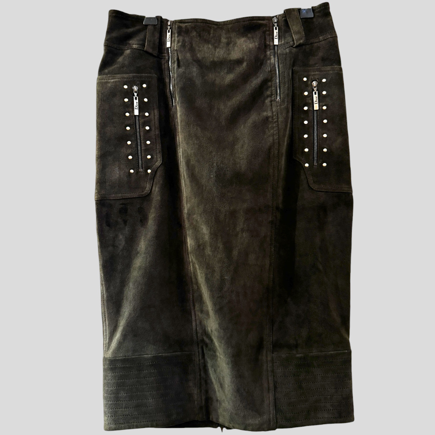 Christian Dior  by Galliano Suede Skirt