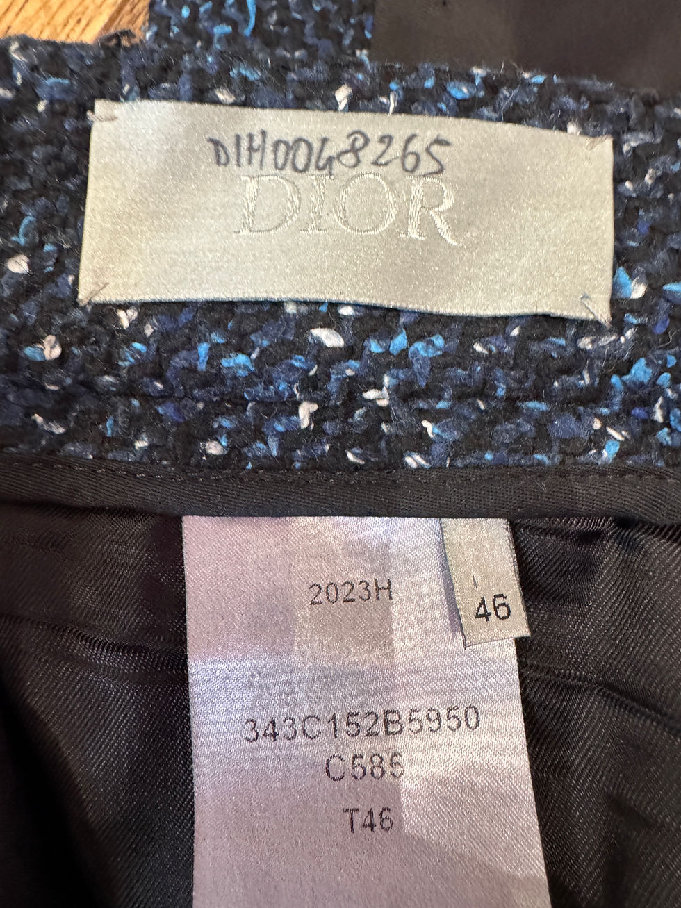 Dior Layered Skirt Pants In Tweed