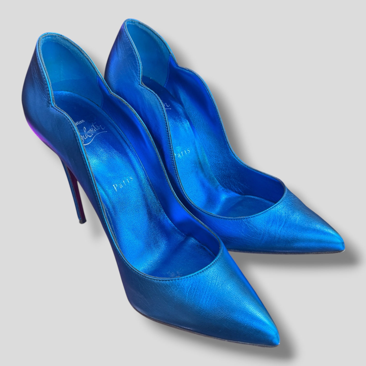 Louboutin Blue Heels