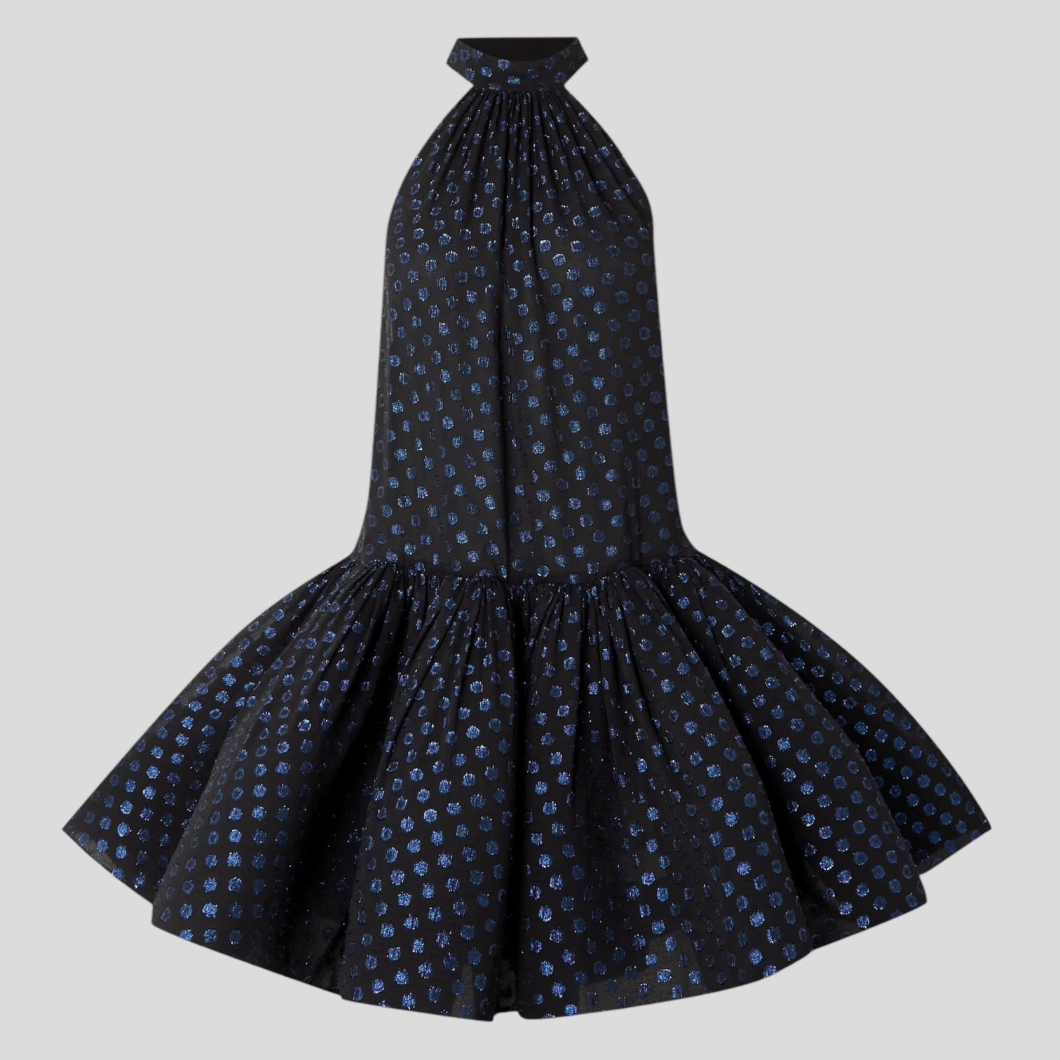 Lanvin Blue Polkadot Dress