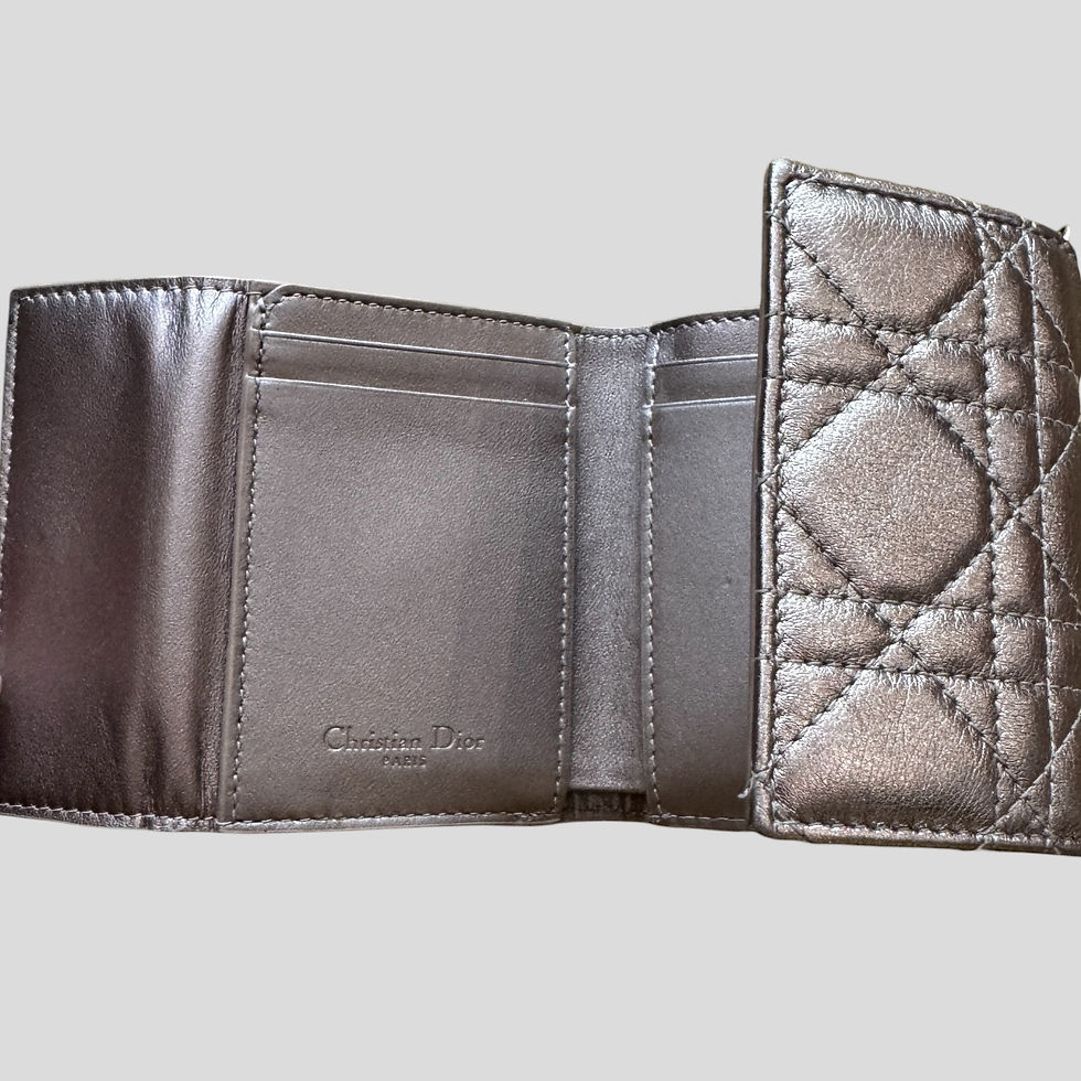 Thumbnail: Christian Dior Lotus Lady Dior Wallet
