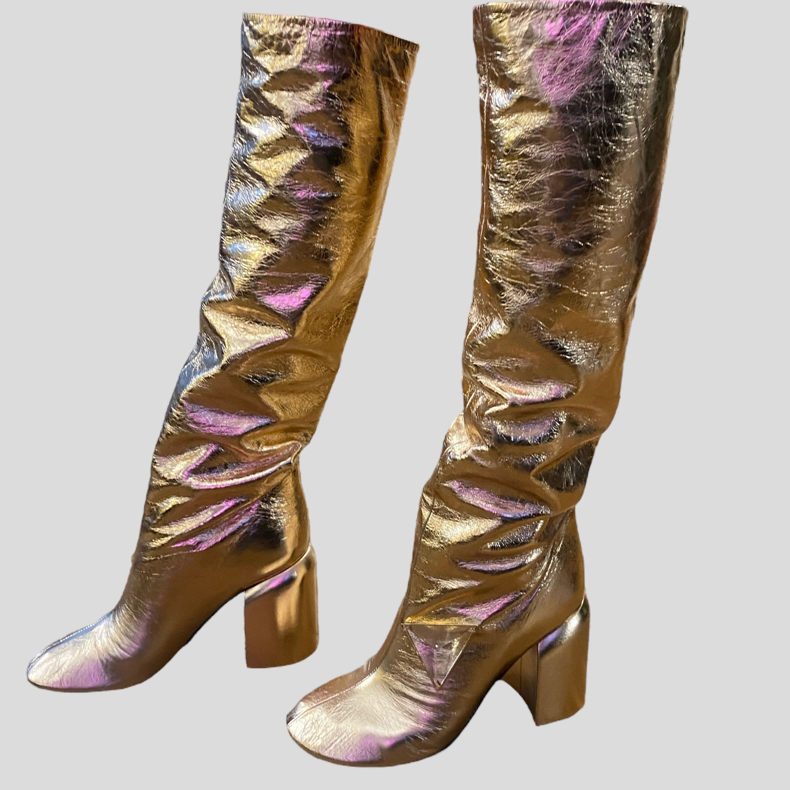 Jil sander iridescent boots