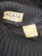 Alaïa Black Bat Sleeves Dress