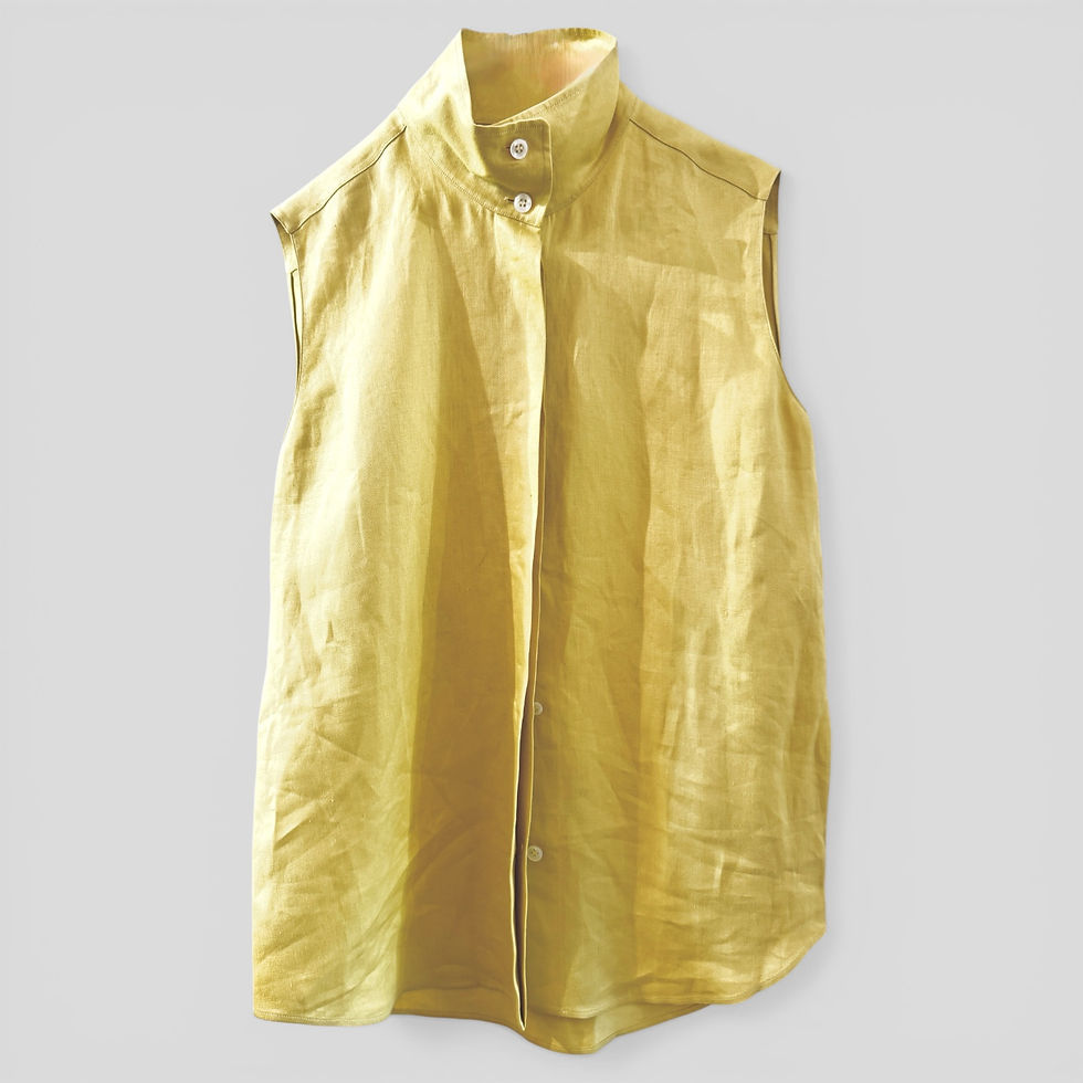 Thumbnail: Hermès Sleeveless Linen Shirt