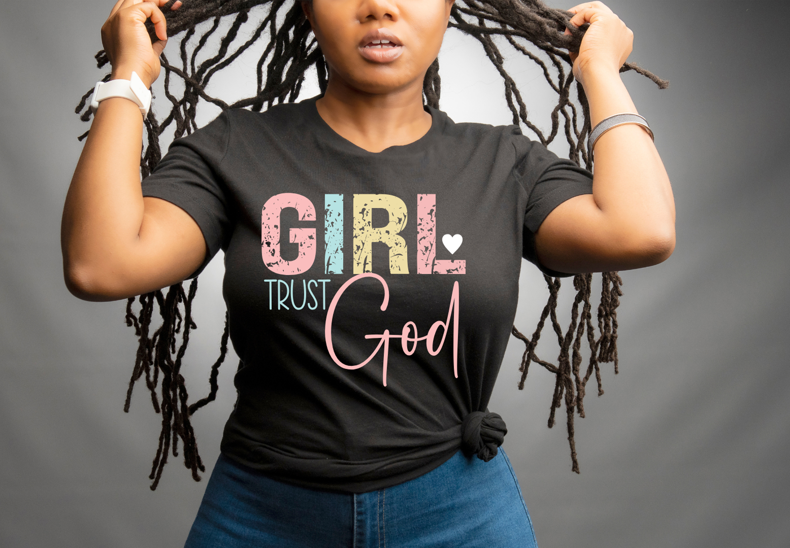 Girl Trust God Women's Faith Tee