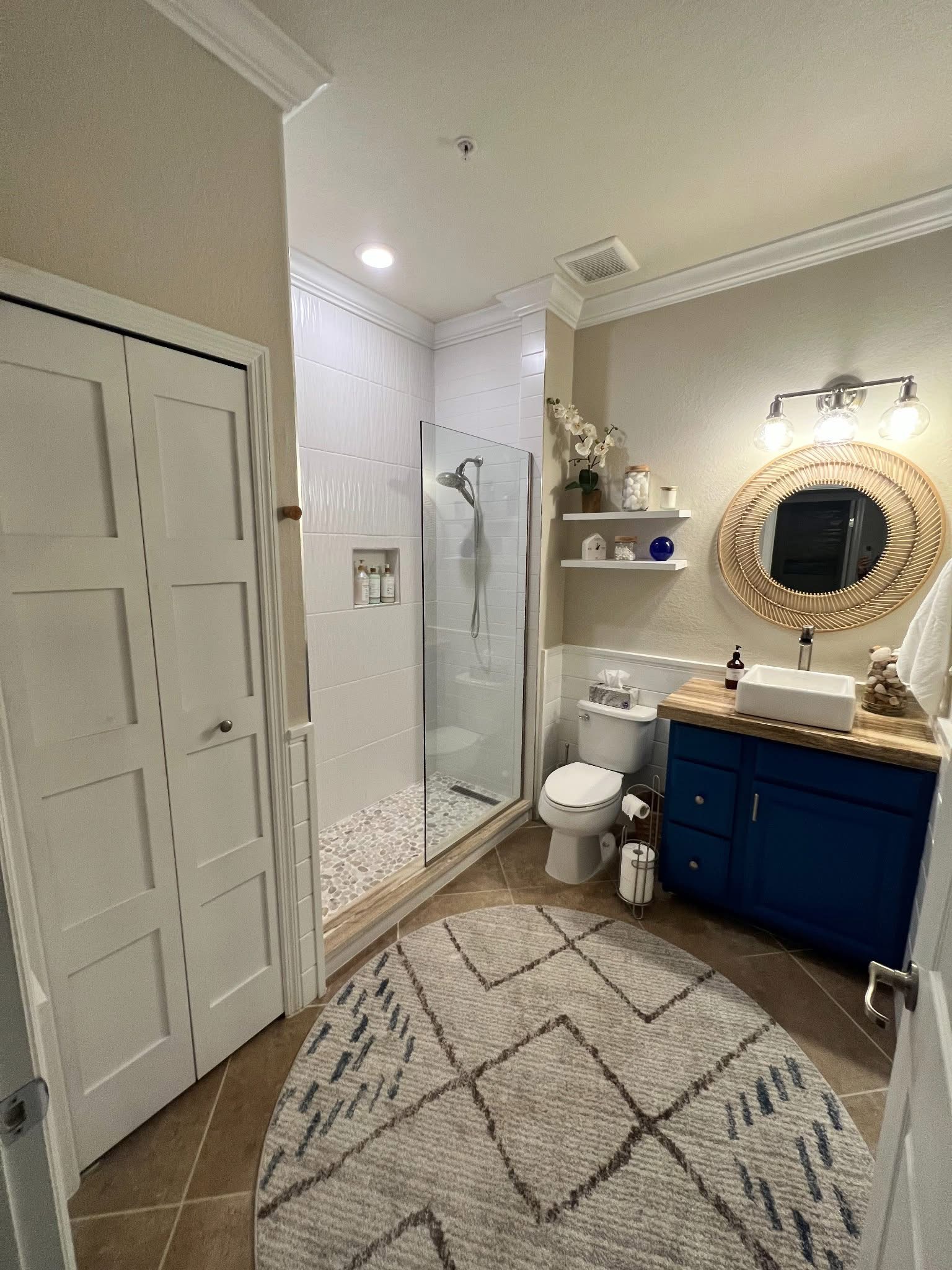Renovated bathroom, Naples area home by Coastal Custom Homes SWFL