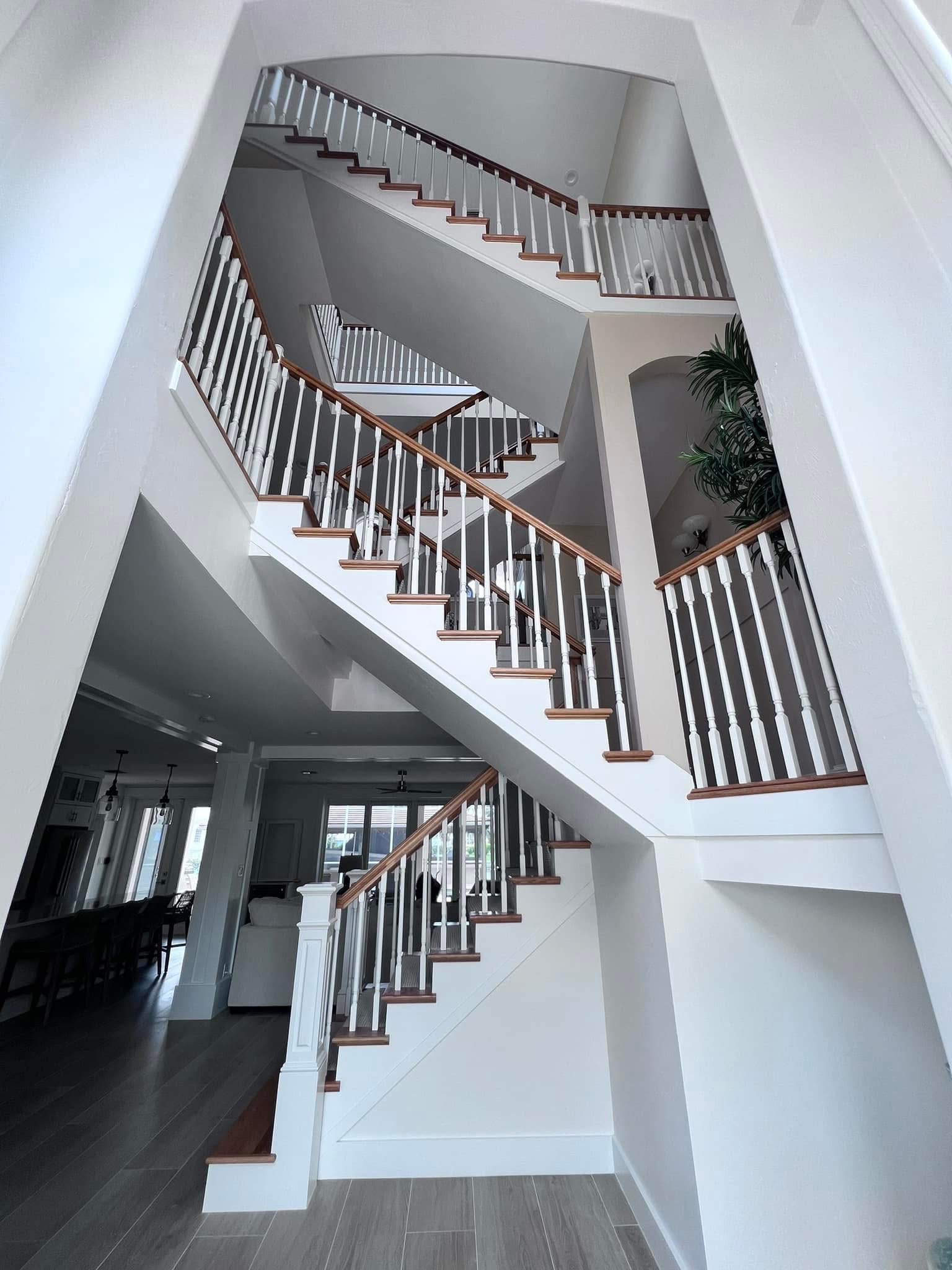 Staircase, Naples area home by Coastal Custom Homes SWFL