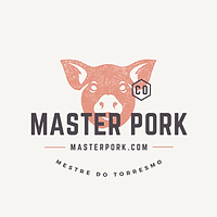 Textured Pig Head Silhouette Butcher Shop Logo.png